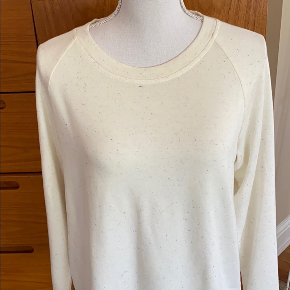 Lou & Grey by Loft ivory lightweight sweatshirt M